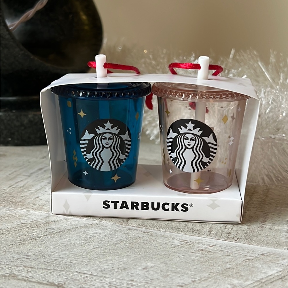 2022 Starbucks Cold Cup Ornaments - Set of 2 Asia Exclusive